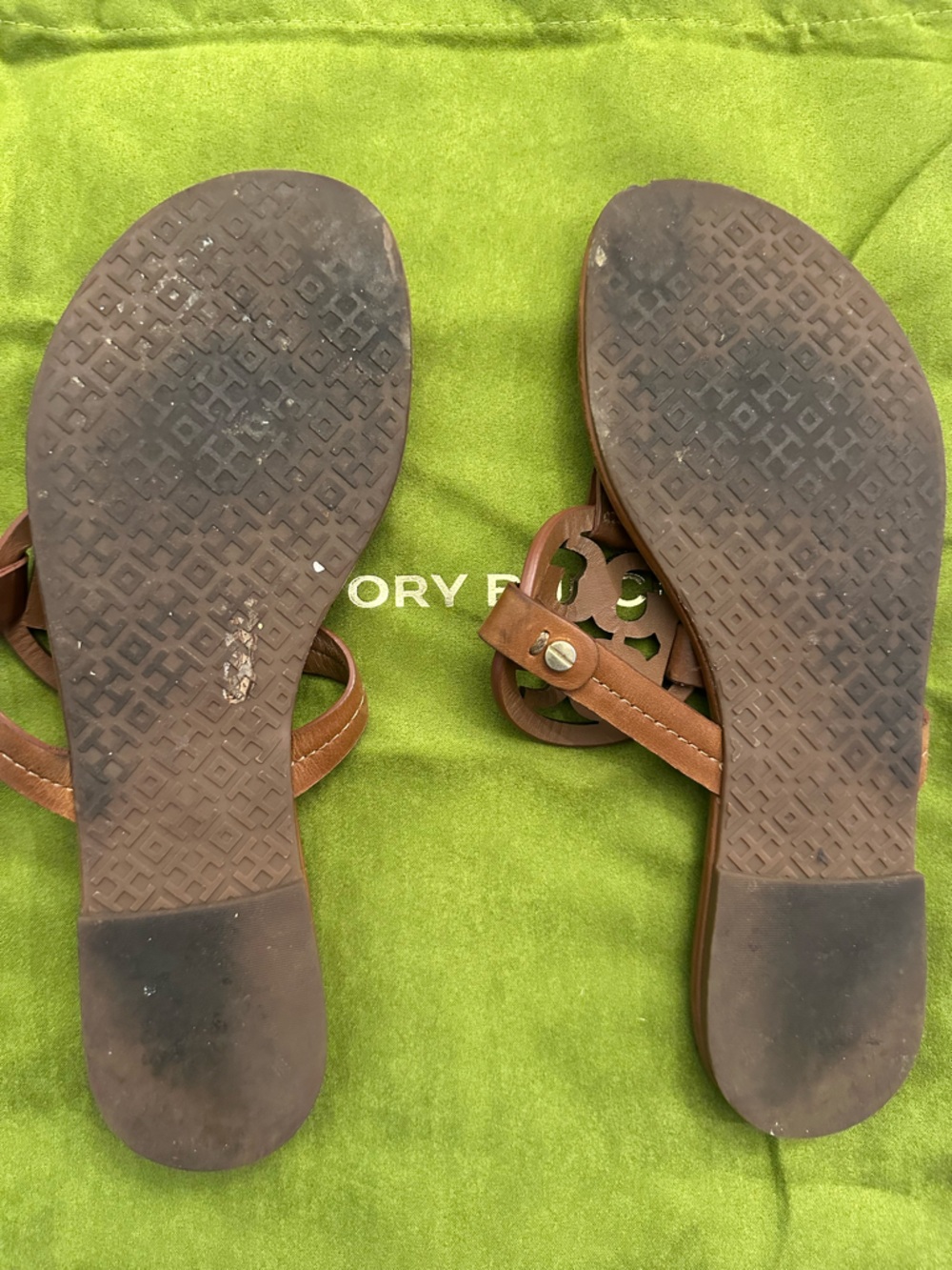 Tory Burch Miller Cutout Thong Sandals in Brown - Picture 4 of 5